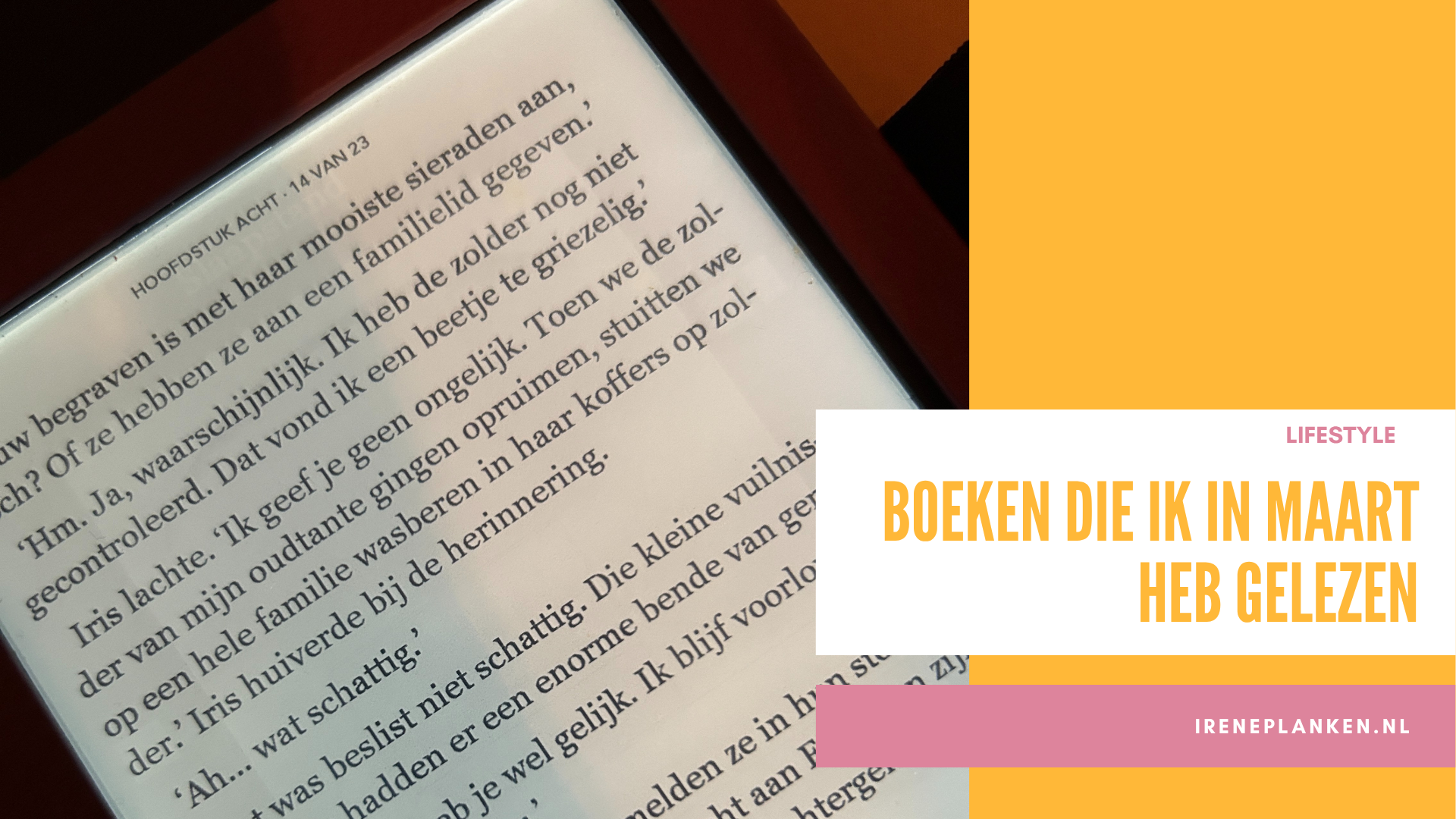 BOEKEN DIE IK IN MAART HEB GELEZEN